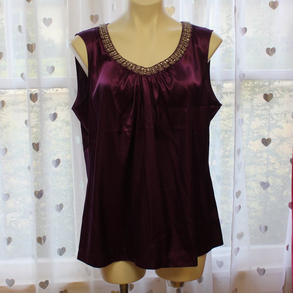 #560A Chico's Purple Dress Tank Size 3 (16)